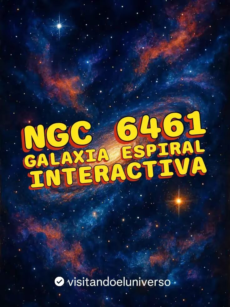 NGC 6461: La Galaxia Espiral Interactiva
