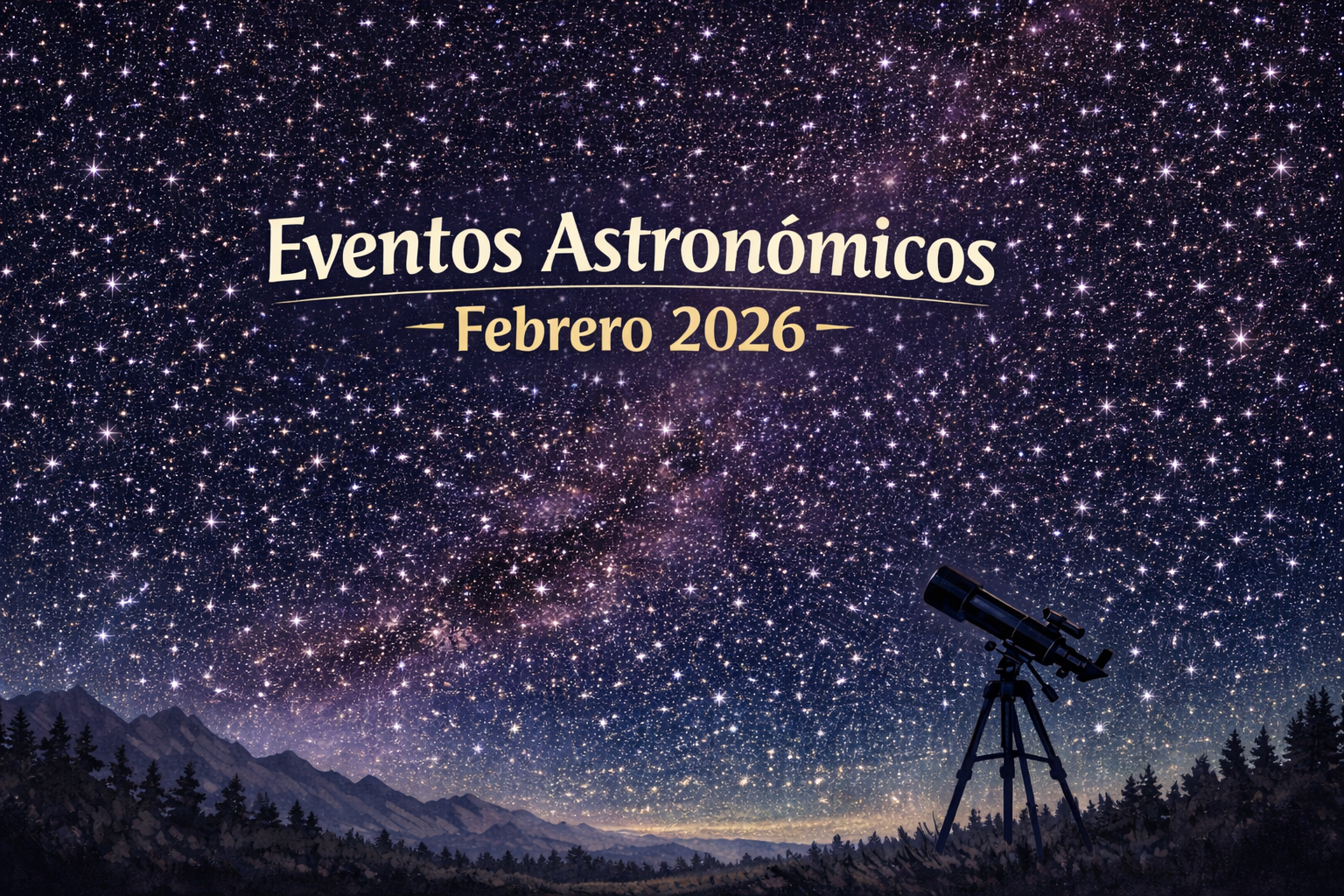 Febrero de 2026: los eventos astronómicos que no te puedes perder