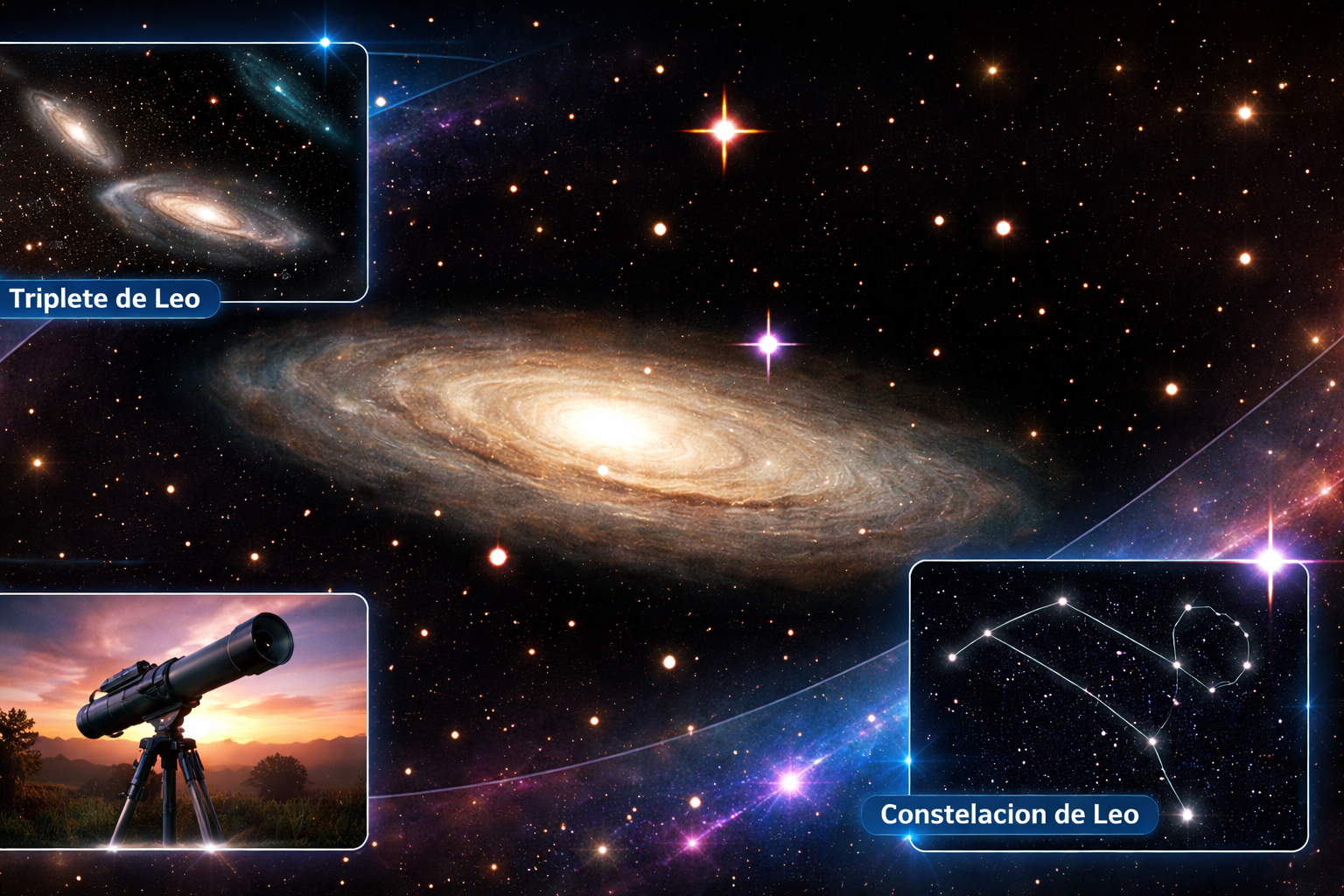 La galaxia M65: una espiral en la constelación de Leo