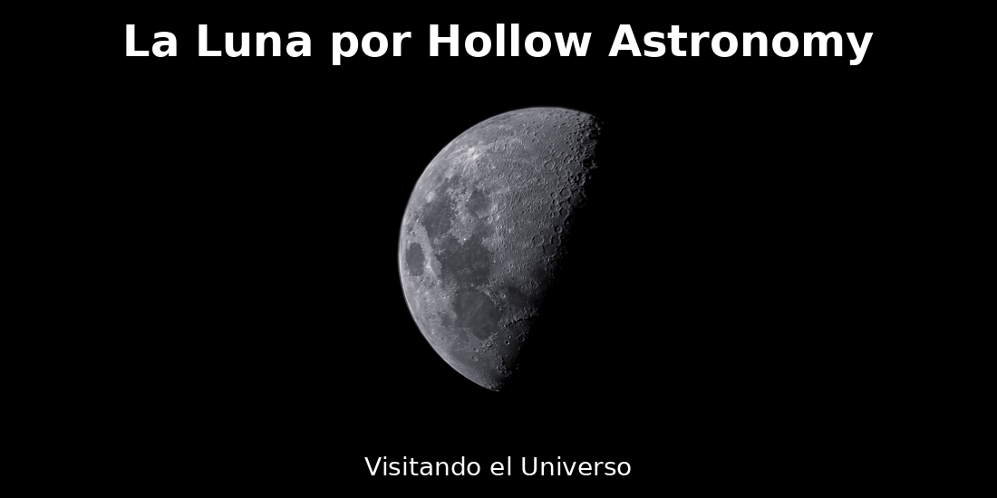 La Luna Astro fotografiada por Hollow Astronomy