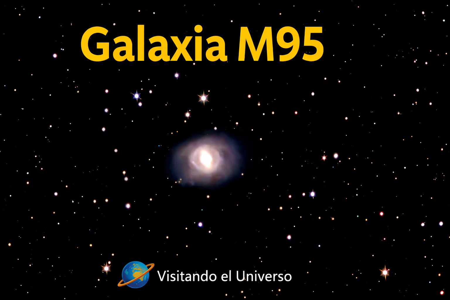 Galaxia M95: Una espiral elegante en la constelación de Leo
