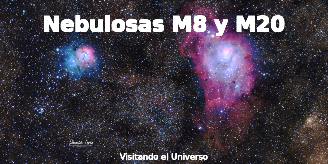 M8 y M20: 2 laboratorios cósmicos de formación estelar en Sagitario