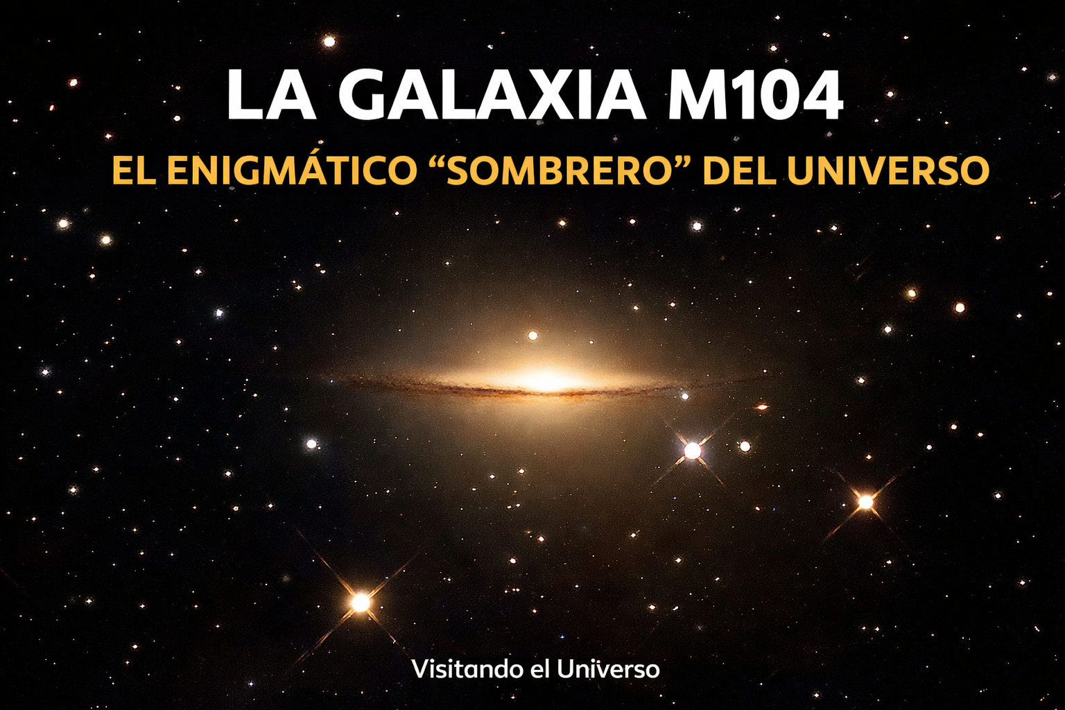 La galaxia M104: El enigmático “Sombrero” del Universo