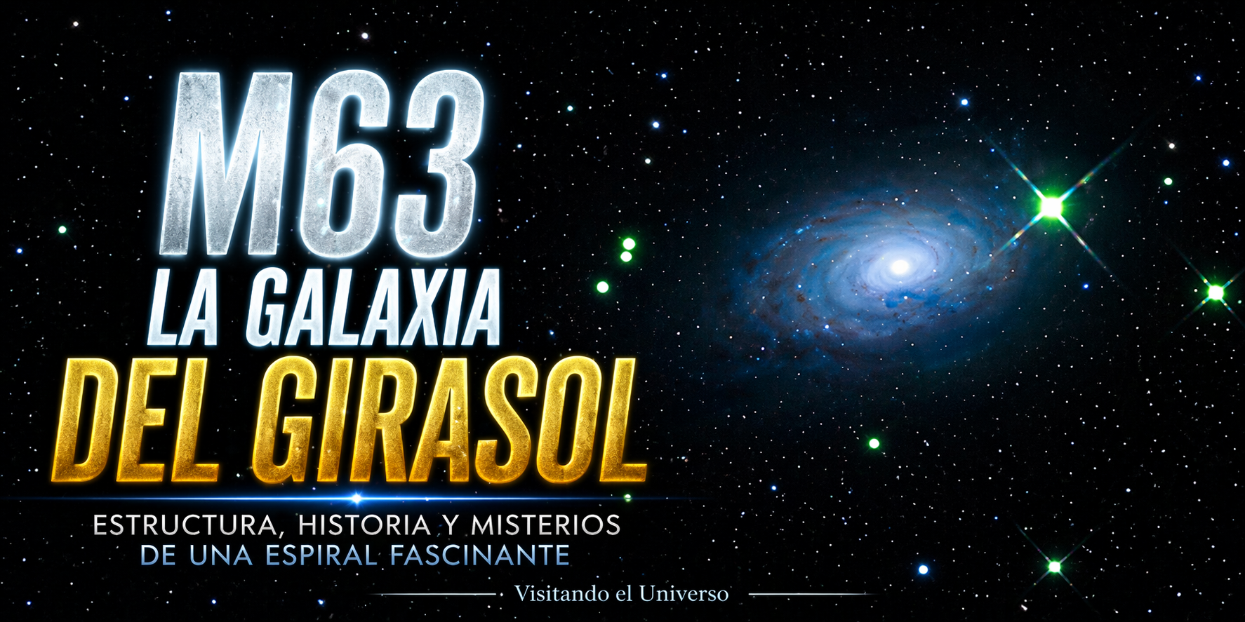 La galaxia M63 o Galaxia del Girasol