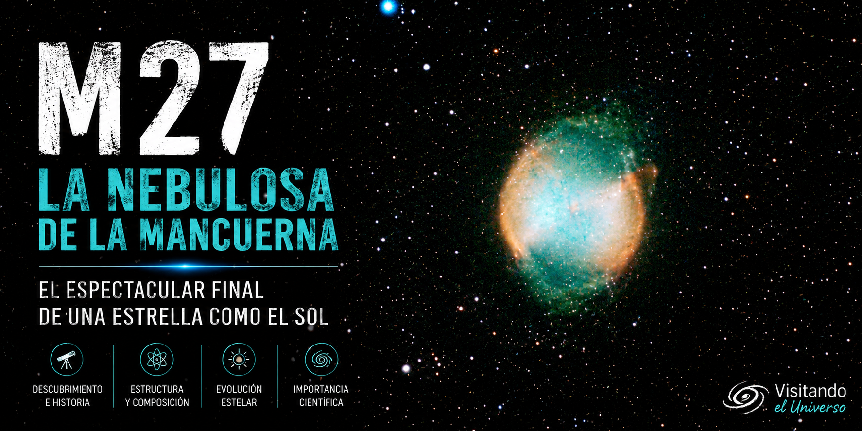 Nebulosa M27 Dumbbell o Nebulosa de la Mancuerna