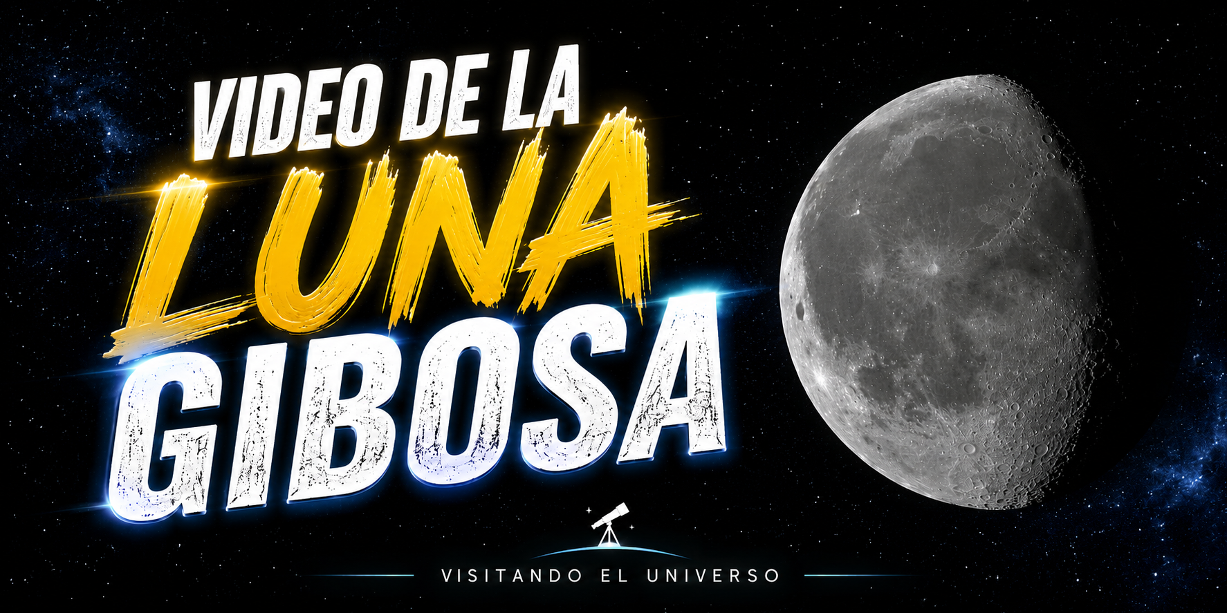 VIDEO Luna Gibosa: El Espectáculo Lunar que Ilumina el Cielo Nocturno
