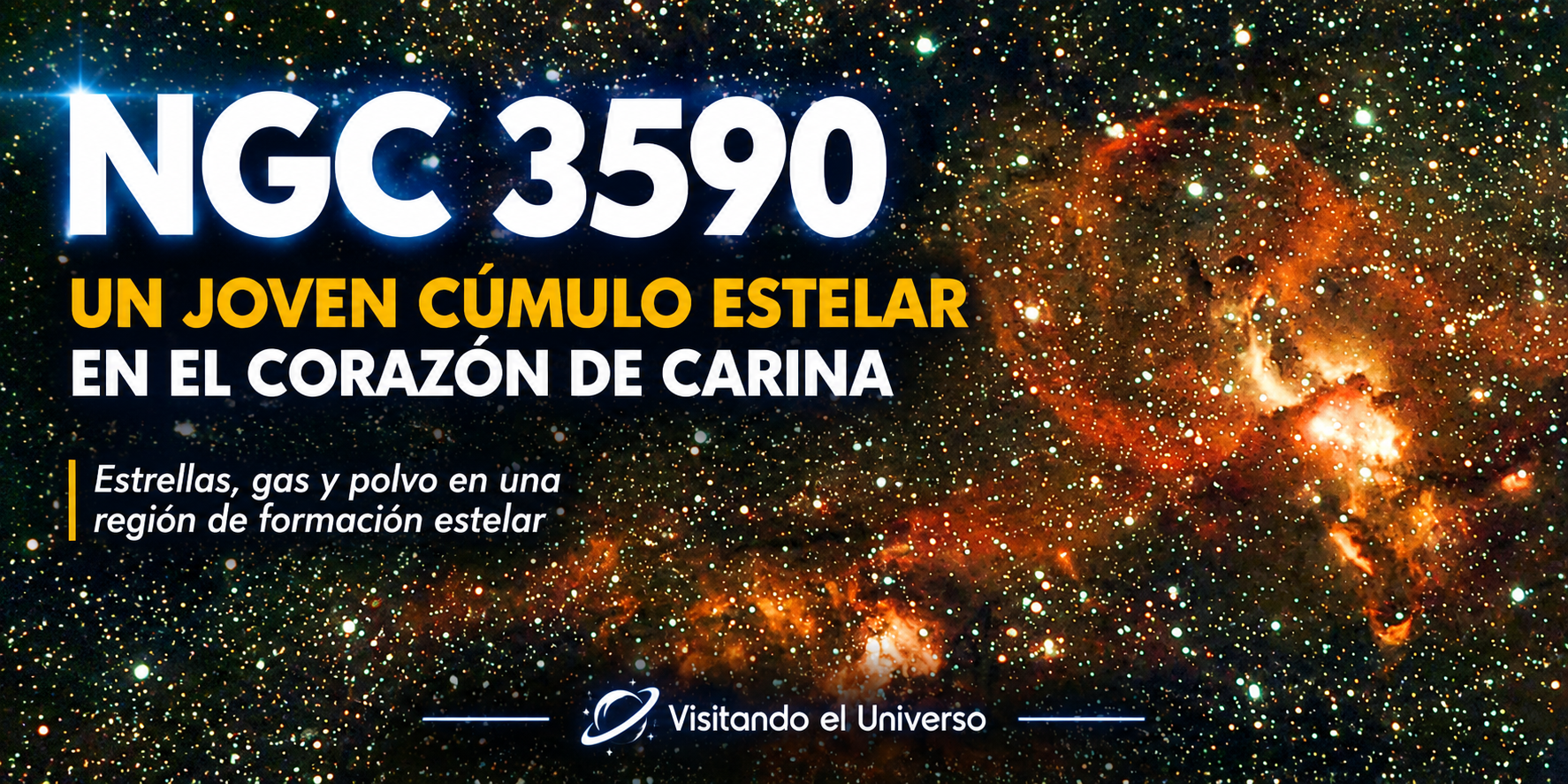 NGC 3590: Un joven cúmulo estelar en el corazón de Carina